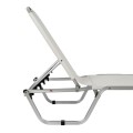 Professional Sunbed Aluminum FK5071.03 White 195x53-60x30 cm Professional Sunbed Aluminum FK5071.03 White 195x53-60x30 cm