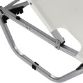 Professional Sunbed Aluminum FK5071.03 White 195x53-60x30 cm Professional Sunbed Aluminum FK5071.03 White 195x53-60x30 cm