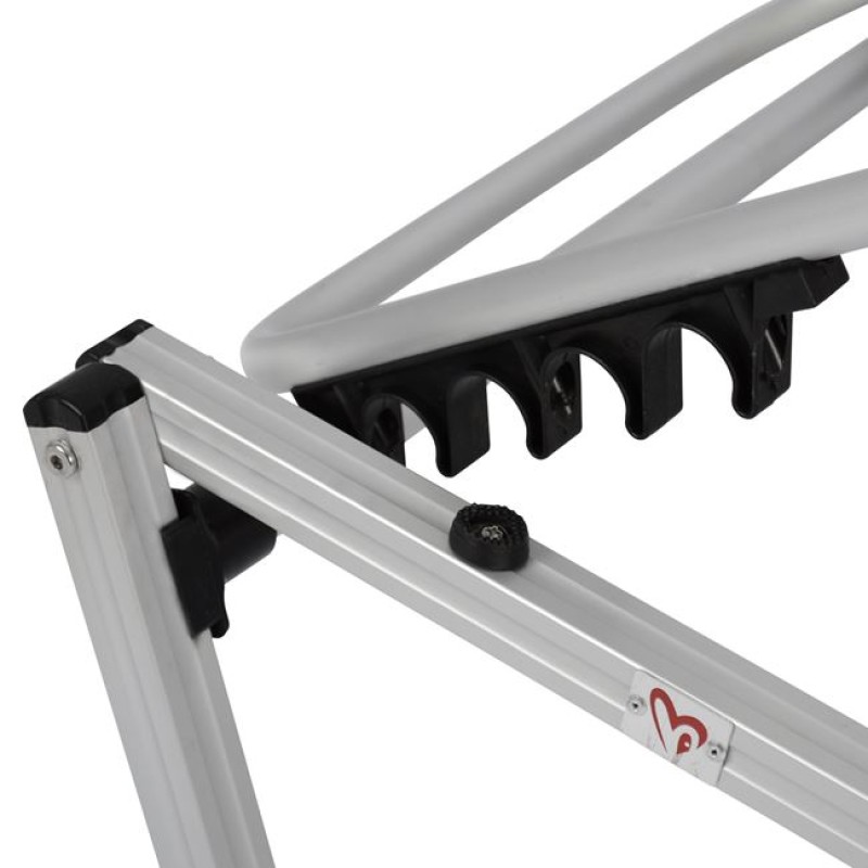 Professional Sunbed Aluminum FK5071.03 White 195x53-60x30 cm Professional Sunbed Aluminum FK5071.03 White 195x53-60x30 cm