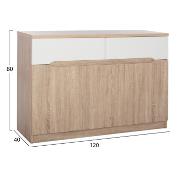 Buffet FK2234.02 2 Drawers & 4 Doors Sonama 120x40x80cm Buffet FK2234.02 2 Drawers & 4 Doors Sonama 120x40x80cm