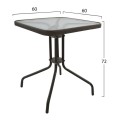 Table Figo metallic Brown 60x60x72 cm FK5035.02