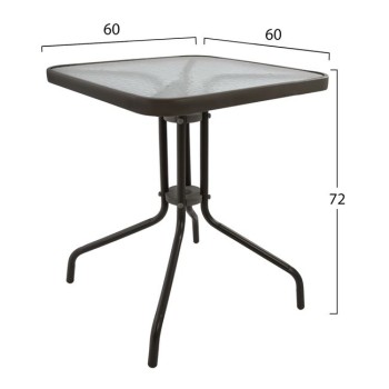 Table Figo metallic Brown 60x60x72 cm FK5035.02