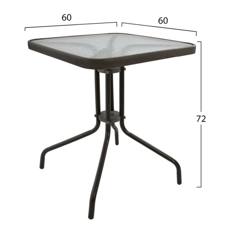 Table Figo metallic Brown 60x60x72 cm FK5035.02