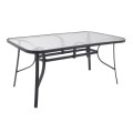 Table Bruno Metallic Grey 160Χ90Χ72 FK5074.01