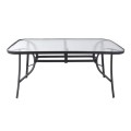 Table Bruno Metallic Grey 160Χ90Χ72 FK5074.01