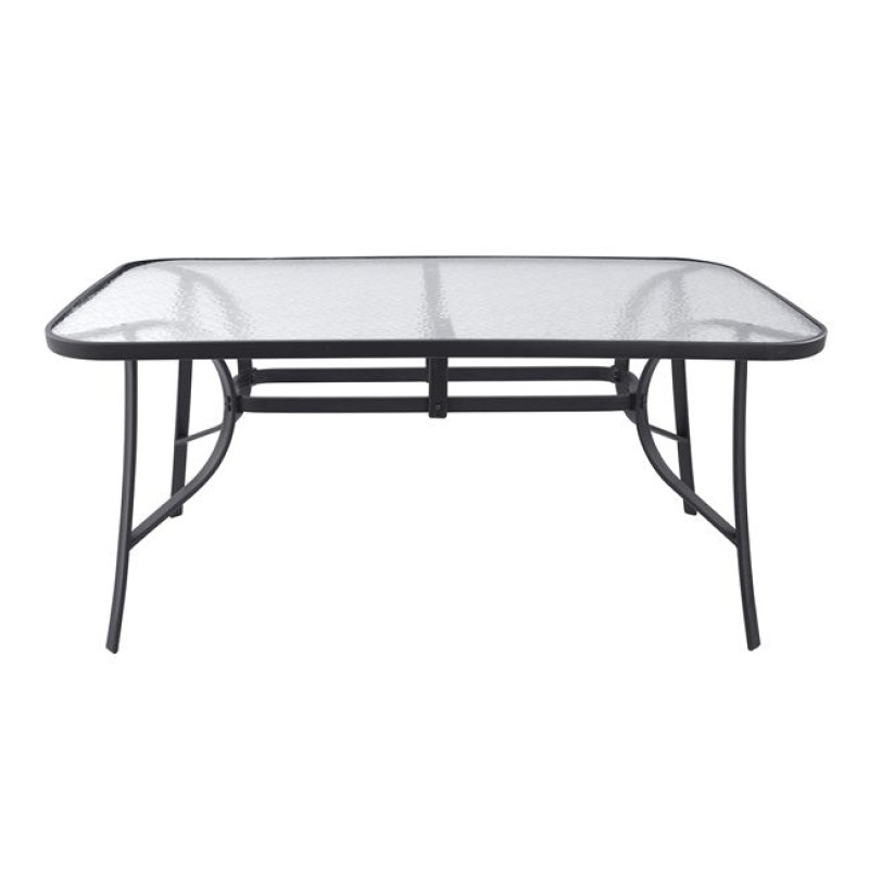 Table Bruno Metallic Grey 160Χ90Χ72 FK5074.01