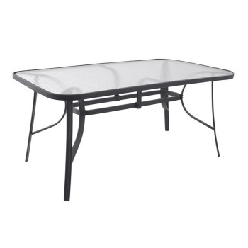 Table Bruno Metallic Grey 160Χ90Χ72 FK5074.01
