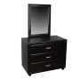 Dressing Table with Mirror Jazz PU Brown FK534.01 97x53.5x159cm