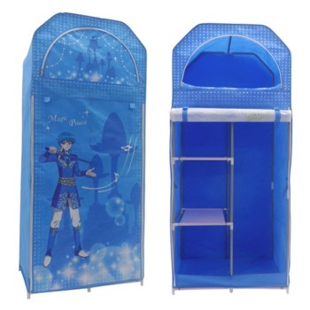 Fabric Wardrobe FK250.05 Blue 70Χ43Χ157