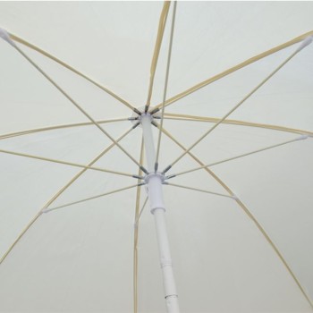 Umbrella for the beach Fiberglass Rays 2m FK6015.01 White Umbrella for the beach Fiberglass Rays 2m FK6015.01 White