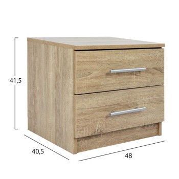 Bedside table Melamine FK2220.02 sonama 48x40.5x41.5