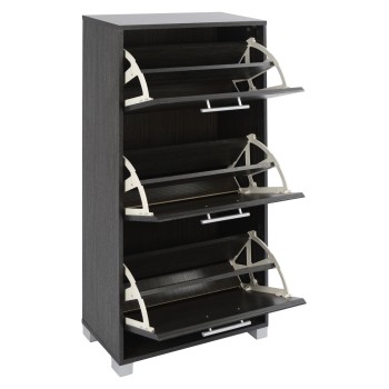 Shoe Cabinet Wooden FK2221.01 Zebrano 3Places 62x24x110