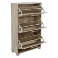 Shoe Cabinet Wooden FK2221.02 Sonama 3Places 62x24x110 Shoe Cabinet Wooden FK2221.02 Sonama 3Places 62x24x110