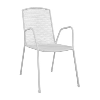 Armchair Metallic White FK5005.02 54x62x89 cm.