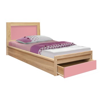 Bed with drawer Playroom FK330.02 Sonama-Pink 90x190cm