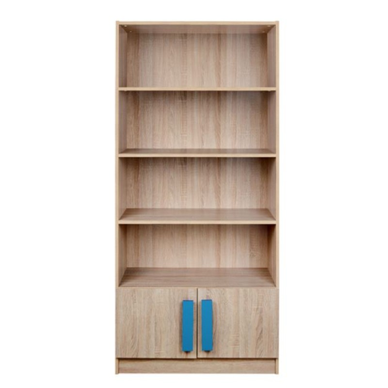 Bookcase Playroom Sonama-Blue FK10146.02 80X35X180cm Bookcase Playroom Sonama-Blue FK10146.02 80X35X180cm