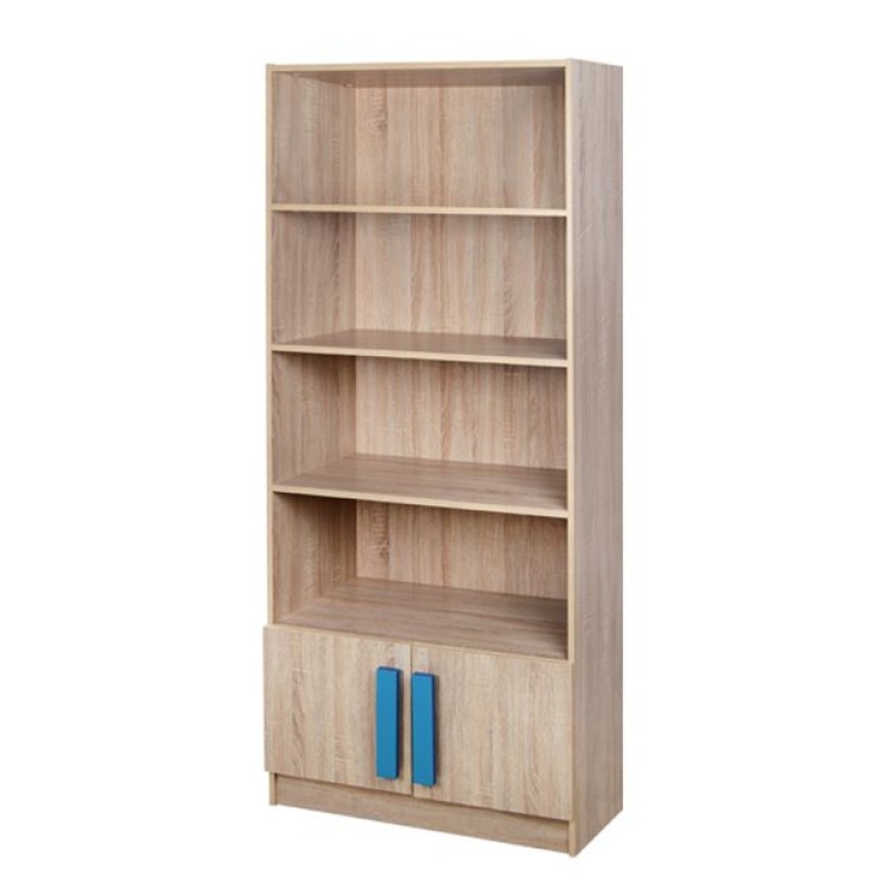 Bookcase Playroom Sonama-Blue FK10146.02 80X35X180cm Bookcase Playroom Sonama-Blue FK10146.02 80X35X180cm