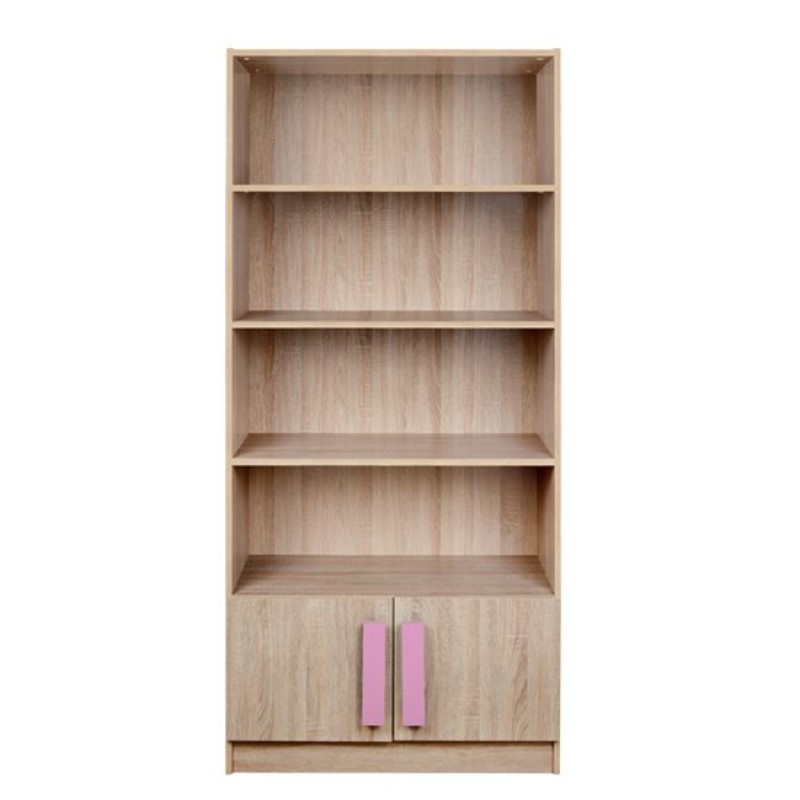 Bookcase Playroom Sonama-Pink FK10146.03 80X35X180cm Bookcase Playroom Sonama-Pink FK10146.03 80X35X180cm