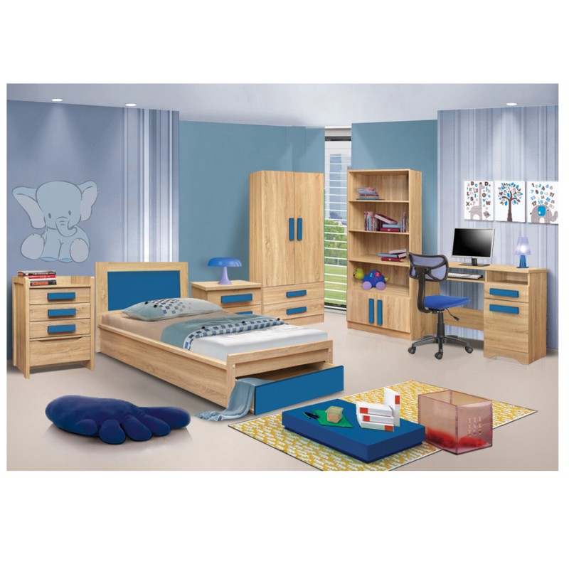Desk Playroom Sonama-Blue Handles FK11154.01 110X55X76.5 Desk Playroom Sonama-Blue Handles FK11154.01 110X55X76.5
