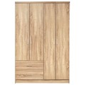 Wardrobe 4 Door with 2 Drawers FK339.02 Sonama 120x42x181 Wardrobe 4 Door with 2 Drawers FK339.02 Sonama 120x42x181