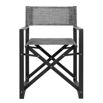 DIRECTOR'S CHAIR ALUMINUM DUPRE FK5094.01 GREY COLOR 57x48,5x85.5Hcm.