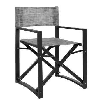 DIRECTOR'S CHAIR ALUMINUM DUPRE FK5094.01 GREY COLOR 57x48,5x85.5Hcm.
