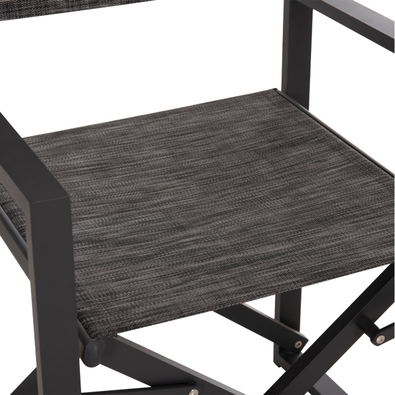 DIRECTOR'S CHAIR ALUMINUM DUPRE FK5094.01 GREY COLOR 57x48,5x85.5Hcm. DIRECTOR'S CHAIR ALUMINUM DUPRE FK5094.01 GREY COLOR 57x48,5x85.5Hcm.