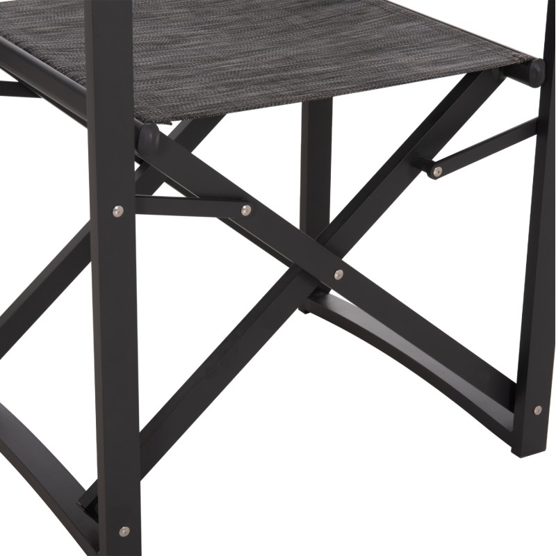 DIRECTOR'S CHAIR ALUMINUM DUPRE FK5094.01 GREY COLOR 57x48,5x85.5Hcm. DIRECTOR'S CHAIR ALUMINUM DUPRE FK5094.01 GREY COLOR 57x48,5x85.5Hcm.