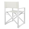 DIRECTOR'S CHAIR ALUMINUM DUPRE FK5094.02 WHITE COLOR 57x48,5x85.5Hcm. DIRECTOR'S CHAIR ALUMINUM DUPRE FK5094.02 WHITE COLOR 57x48,5x85.5Hcm.