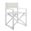 DIRECTOR'S CHAIR ALUMINUM DUPRE FK5094.02 WHITE COLOR 57x48,5x85.5Hcm.