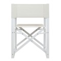 DIRECTOR'S CHAIR ALUMINUM DUPRE FK5094.02 WHITE COLOR 57x48,5x85.5Hcm. DIRECTOR'S CHAIR ALUMINUM DUPRE FK5094.02 WHITE COLOR 57x48,5x85.5Hcm.
