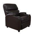 Armchair Relax with footrest mechanism FK0122 PU Brown 80x95x103 cm