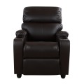 Armchair Relax with footrest mechanism FK0122 PU Brown 80x95x103 cm