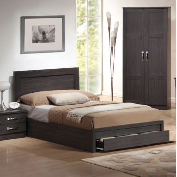 Bed Melany FK323.01 With 1 drawer, Zebrano 110x190 Bed Melany FK323.01 With 1 drawer, Zebrano 110x190