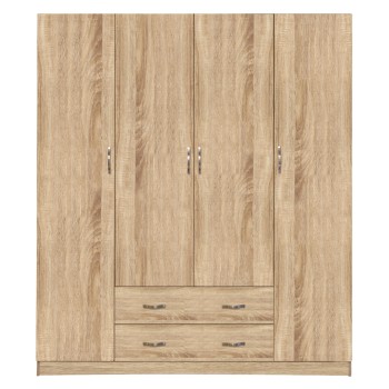 Wardrobe 4 Door with 2 drawers 200Χ56Χ180Hcm. FK353.02 Sonama