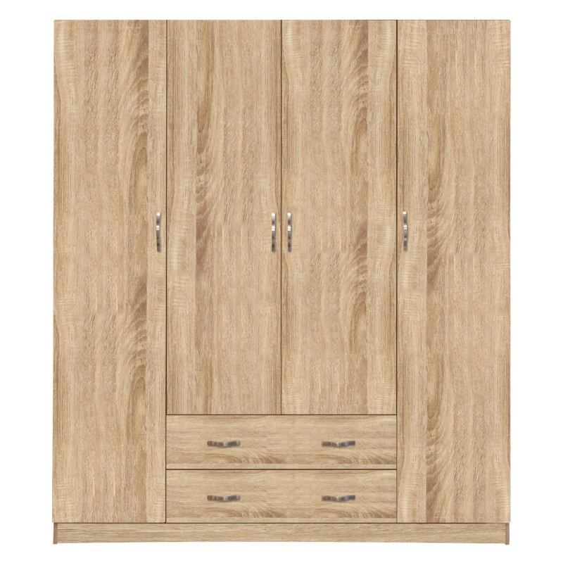 Wardrobe 4 Door with 2 drawers 200Χ56Χ180Hcm. FK353.02 Sonama Wardrobe 4 Door with 2 drawers 200Χ56Χ180Hcm. FK353.02 Sonama