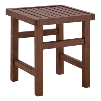 Stool-Table  Walnut Soaking  Koli 40x40 40Χ40X45cm FK289.02