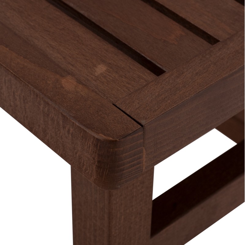 Stool-Table Walnut Soaking Koli 40x40 40Χ40X45cm FK289.02 Stool-Table Walnut Soaking Koli 40x40 40Χ40X45cm FK289.02