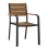 Aluminum Armchair Grey with Polywood FK5127.02 55x56x85 cm.