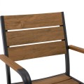Aluminum Armchair Grey with Polywood FK5127.02 55x56x85 cm. Aluminum Armchair Grey with Polywood FK5127.02 55x56x85 cm.