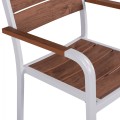 Aluminum Armchair White & Polywood FK5127.01 55x56x85 cm Aluminum Armchair White & Polywood FK5127.01 55x56x85 cm