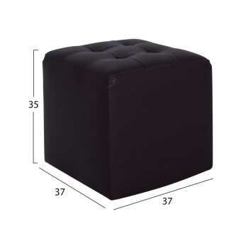 Stool 37x37x35cm With PU black Punk FK264.01 Stool 37x37x35cm With PU black Punk FK264.01