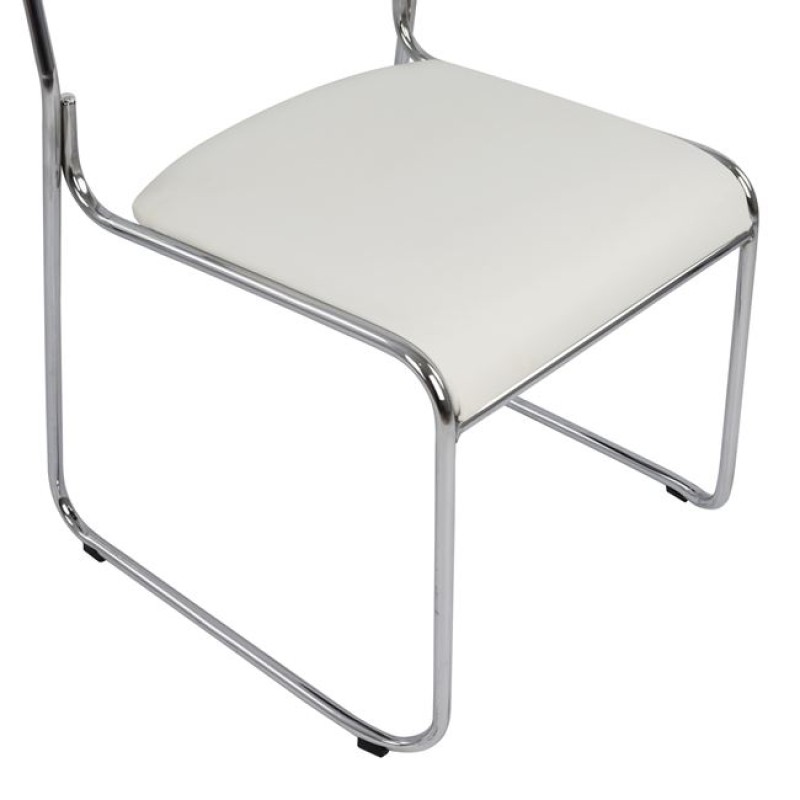 Conference office chair FK1019.02 White color 48,5x51,5x77 cm Conference office chair FK1019.02 White color 48,5x51,5x77 cm