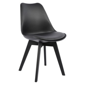 Chair Vegas FK0033.32 POLYPROPYLENE-PU-BLACK 47,5x55x82 cm
