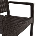 Chair with arms Polypropylene Dark Brown FK5134.02 57x55,5x89 cm Chair with arms Polypropylene Dark Brown FK5134.02 57x55,5x89 cm