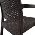 Chair with arms Polypropylene Dark Brown FK5134.02 57x55,5x89 cm Chair with arms Polypropylene Dark Brown FK5134.02 57x55,5x89 cm