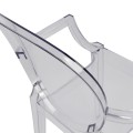 Chair acrylic clear with arms Aramis FK0169 52,2x56,5x92Ηcm