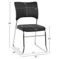 Conference chair FK1071.01 Black 47x54x84 cm. Conference chair FK1071.01 Black 47x54x84 cm.