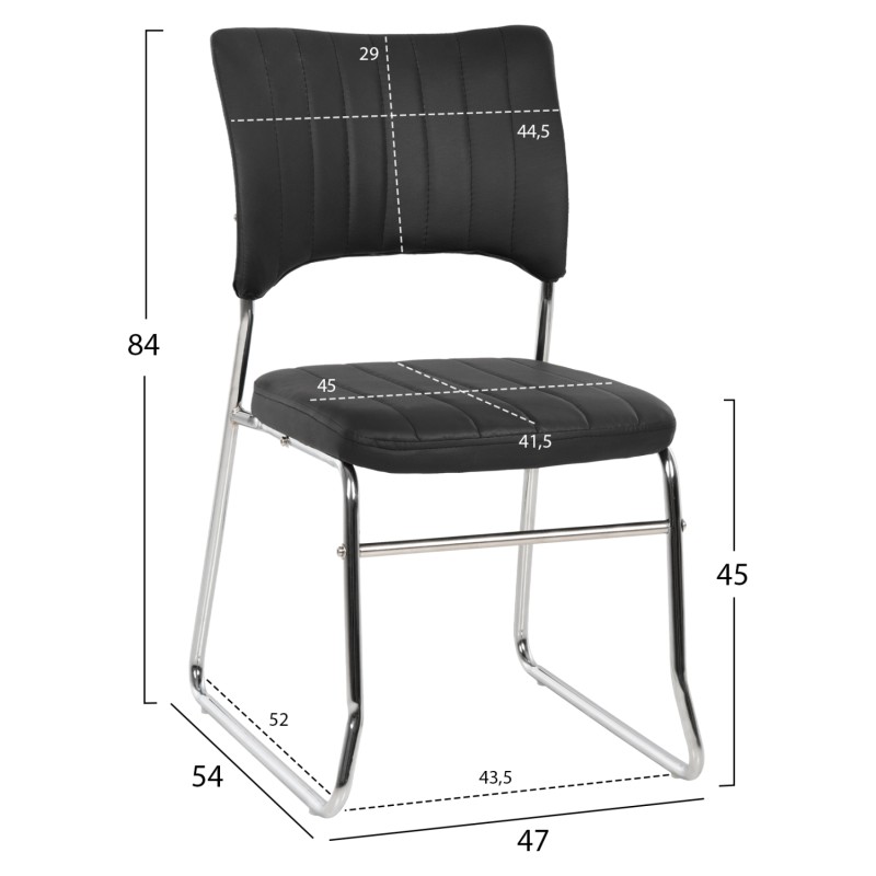 Conference chair FK1071.01 Black 47x54x84 cm. Conference chair FK1071.01 Black 47x54x84 cm.