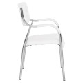 Conference office chair OBERON FK1018.02 White PU 51x52x88Hcm Conference office chair OBERON FK1018.02 White PU 51x52x88Hcm